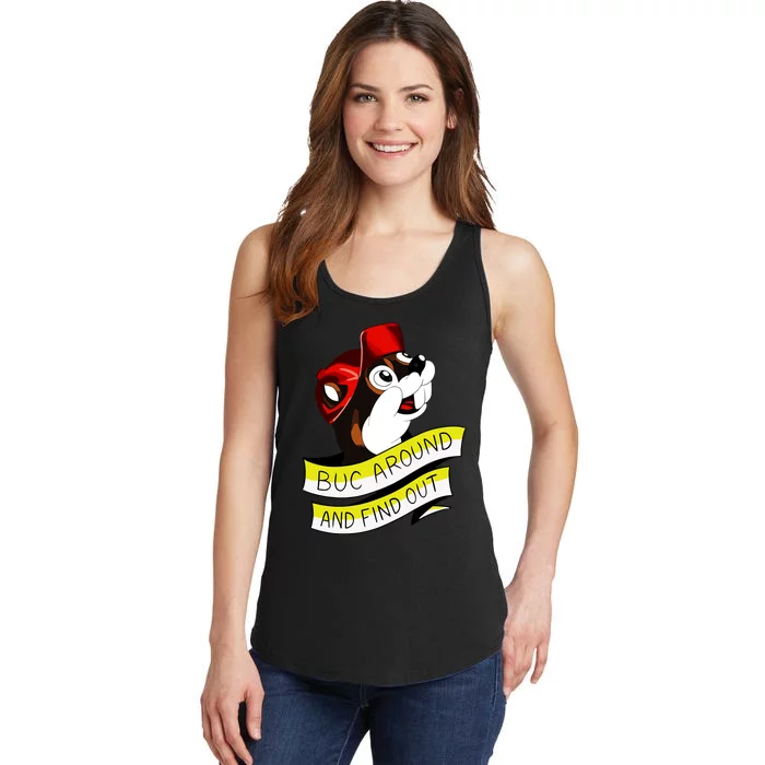 Otter Buc Around And Find Out Ladies Essential Tank