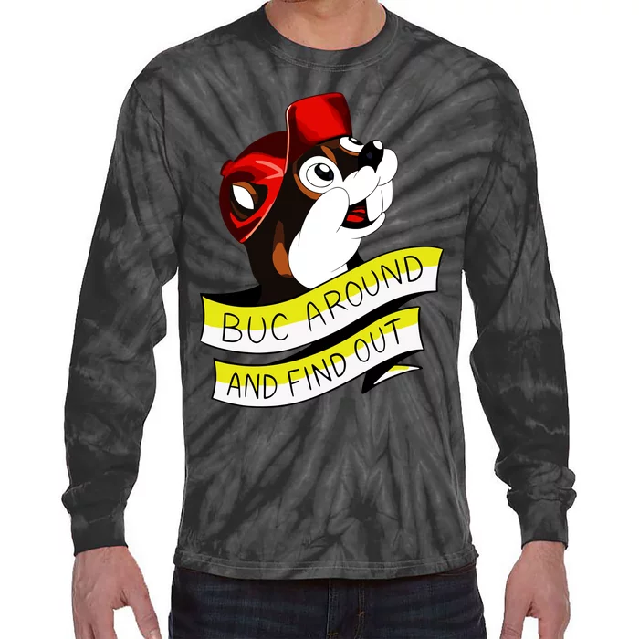 Otter Buc Around And Find Out Tie-Dye Long Sleeve Shirt