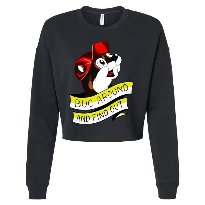 Otter Buc Around And Find Out Cropped Pullover Crew