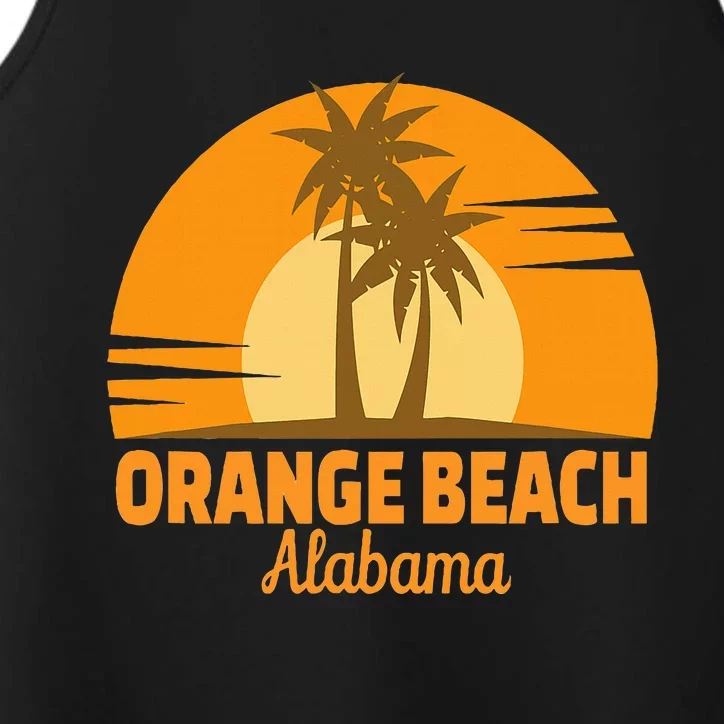 Orange Beach Alabama Retro Beach Vacation Performance Tank