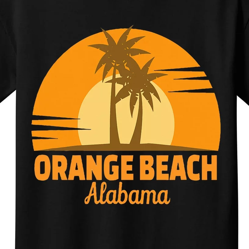 Orange Beach Alabama Retro Beach Vacation Kids T-Shirt