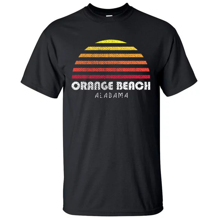 Orange Beach Alabama Retro Vintage Style Distressed Sunset Tall T-Shirt