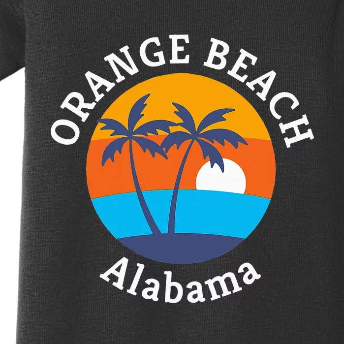 Orange Beach Alabama Summer Vacation Souvenir Baby Bodysuit