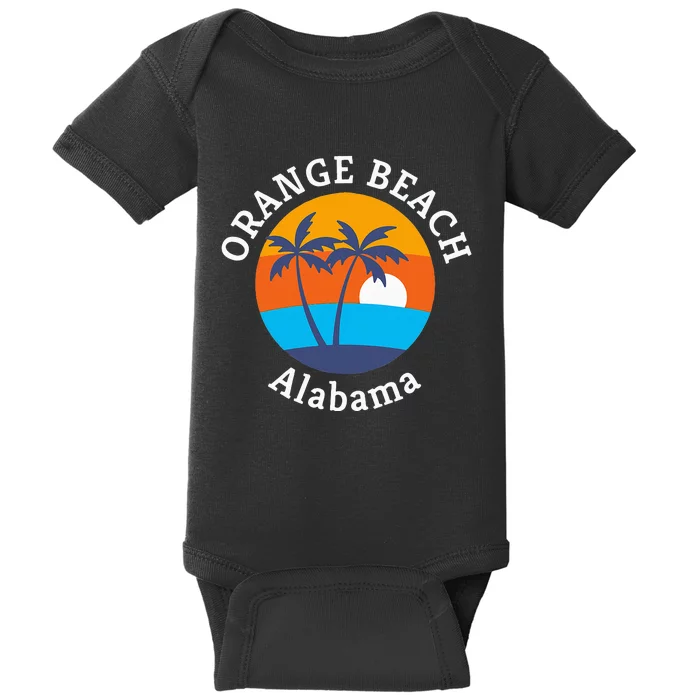 Orange Beach Alabama Summer Vacation Souvenir Baby Bodysuit