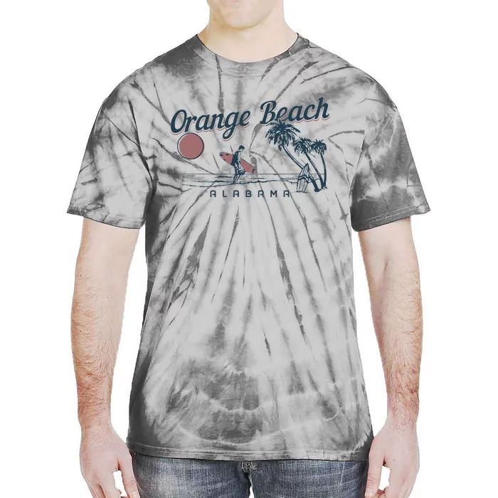 Orange Beach Alabama Surf Vintage Surfer Tie-Dye T-Shirt