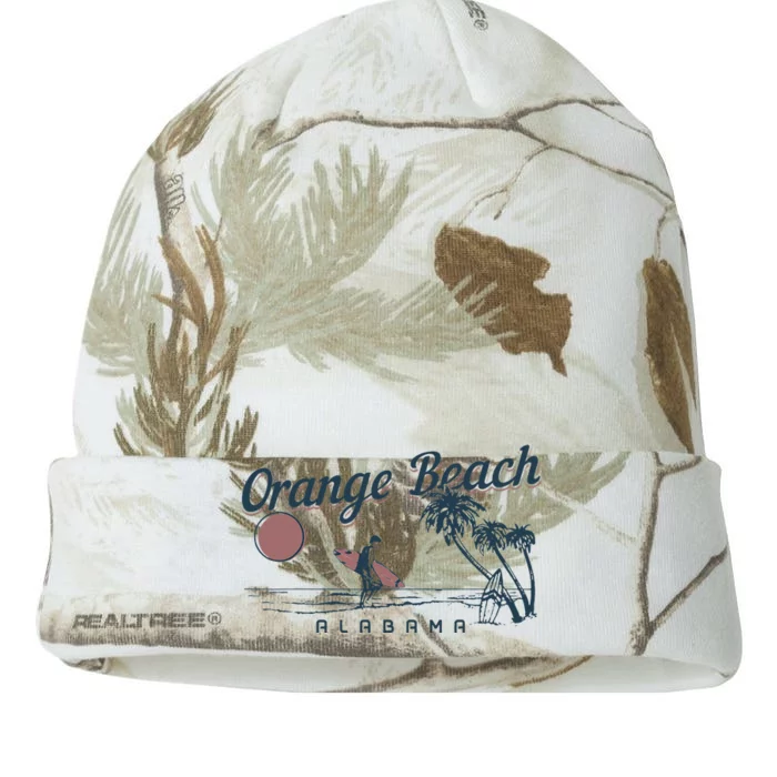 Orange Beach Alabama Surf Vintage Surfer Kati - 12in Camo Beanie