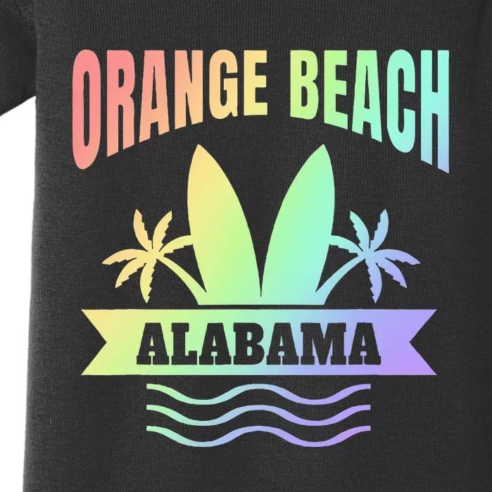 Orange Beach Alabama Vacation Souvenir Baby Bodysuit