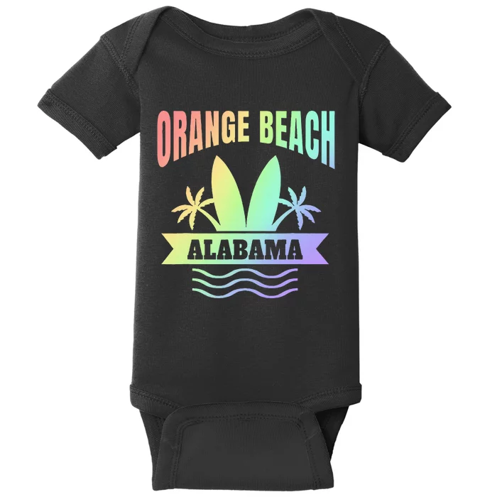 Orange Beach Alabama Vacation Souvenir Baby Bodysuit