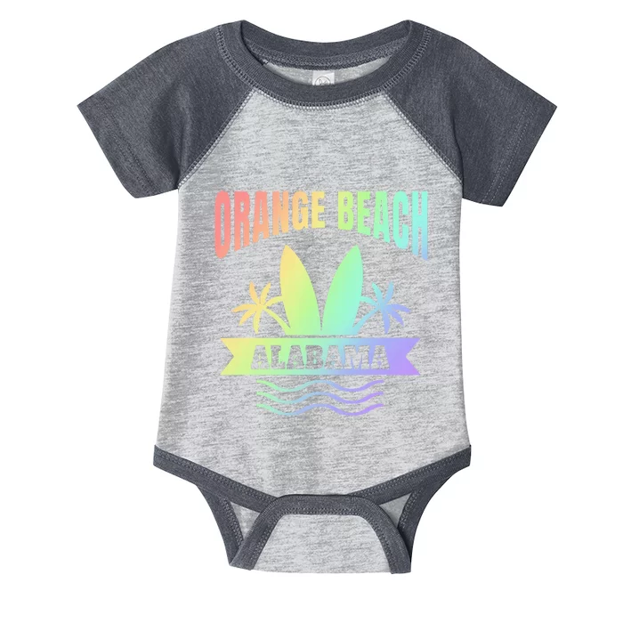 Orange Beach Alabama Vacation Souvenir Infant Baby Jersey Bodysuit