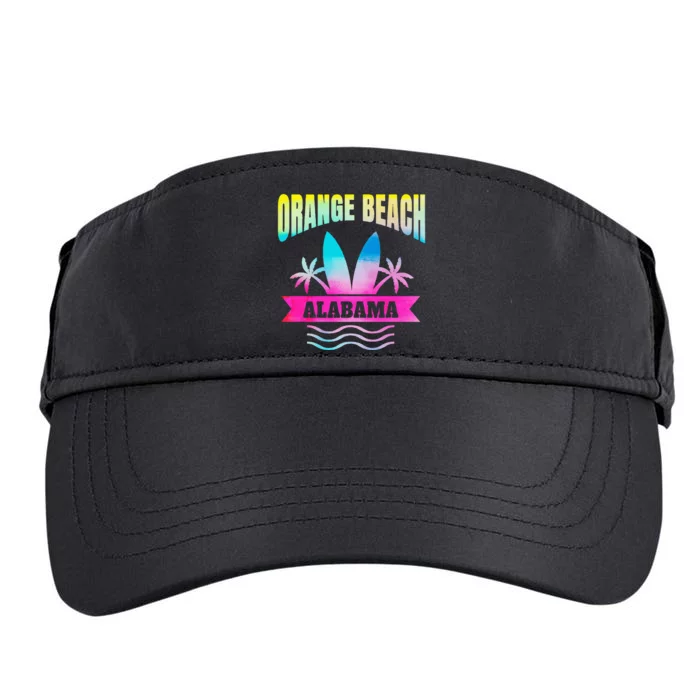 Orange Beach Alabama Beach Vacation Souvenir Adult Drive Performance Visor