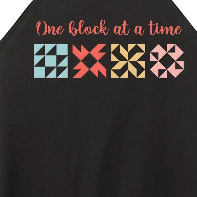 One Block At A Time Modern Quilter Women’s Perfect Tri Rocker Tank