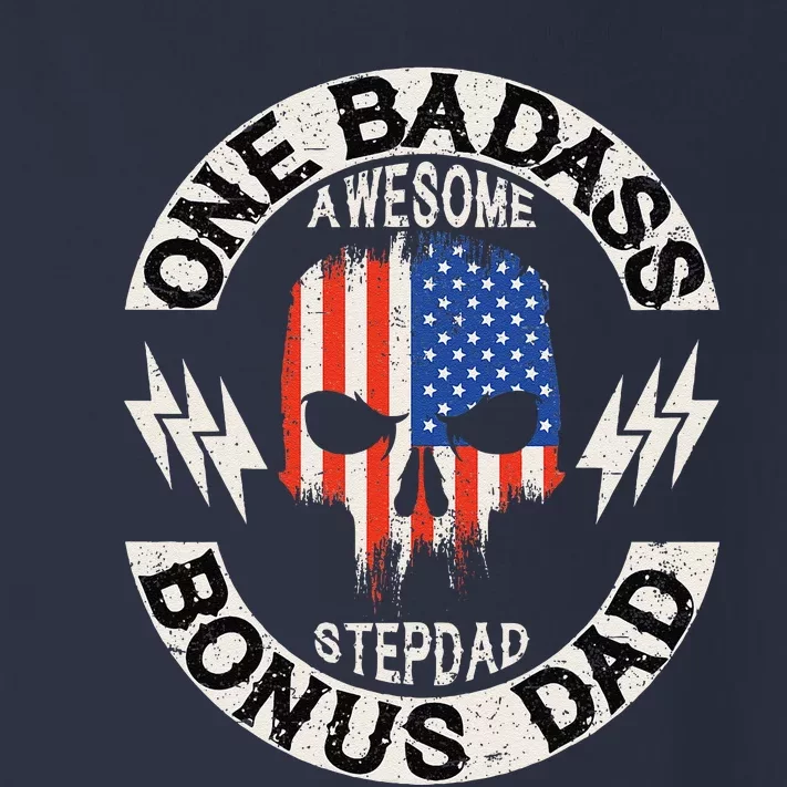 One Badass Bonus Stepdad Birthday Step Dad Fathers Day Gift Toddler Long Sleeve Shirt