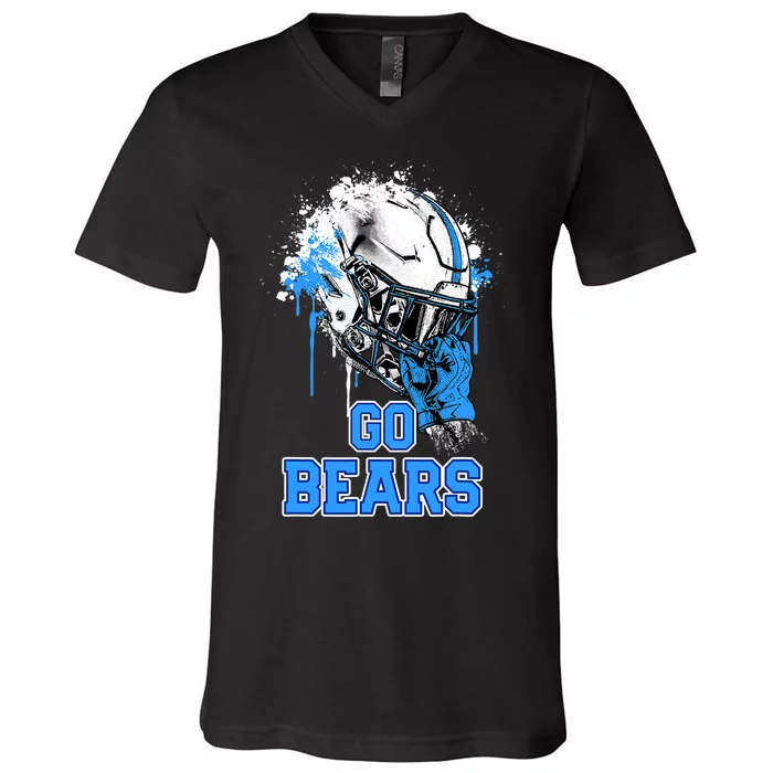 Olentangy Berlin Bears Rising Helmet Go V-Neck T-Shirt