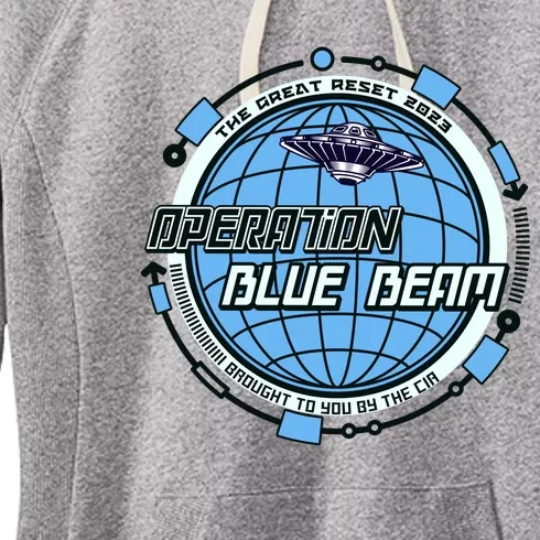 Operation Blue Beam UFO China Balloon Fake Media Women's Fleece Hoodie