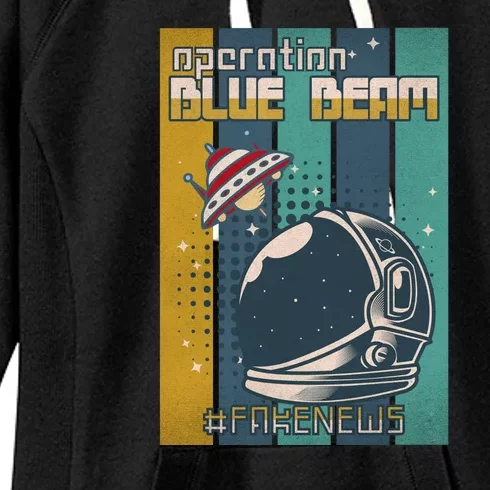 Operation Blue Beam UFO China Balloon Fake Media Women's Fleece Hoodie