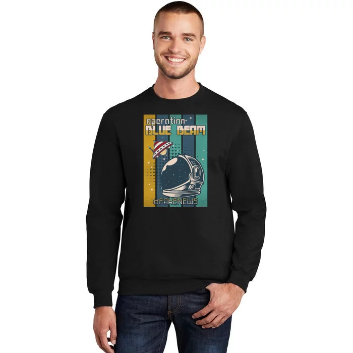 Operation Blue Beam UFO China Balloon Fake Media Tall Sweatshirt