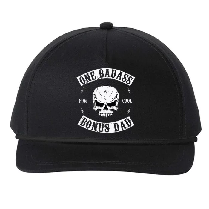 One Badass Bonus Step Dad Snapback Five-Panel Rope Hat