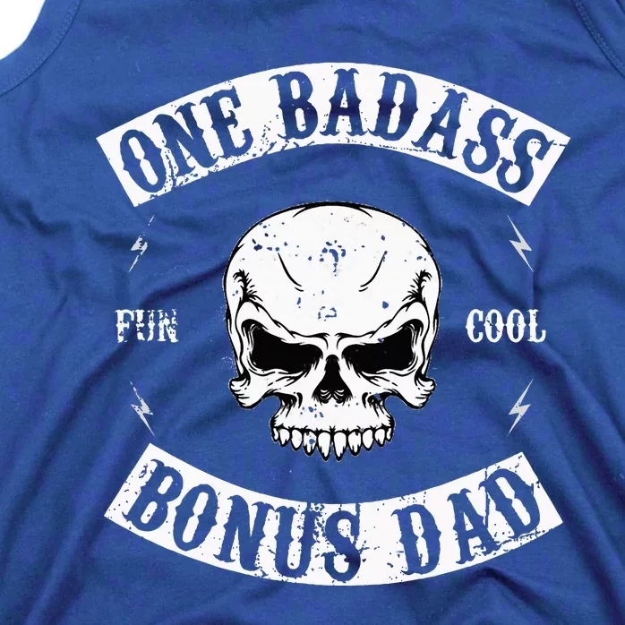 One Badass Bonus Step Dad Tank Top