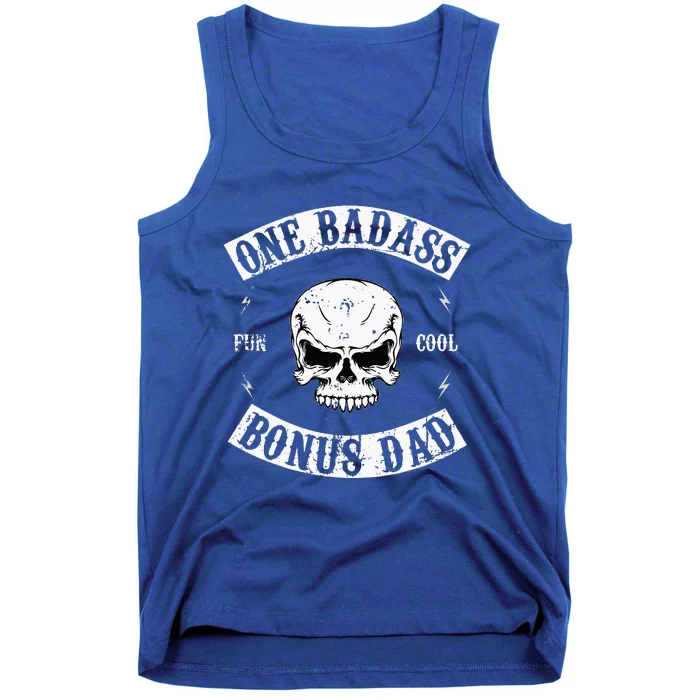 One Badass Bonus Step Dad Tank Top