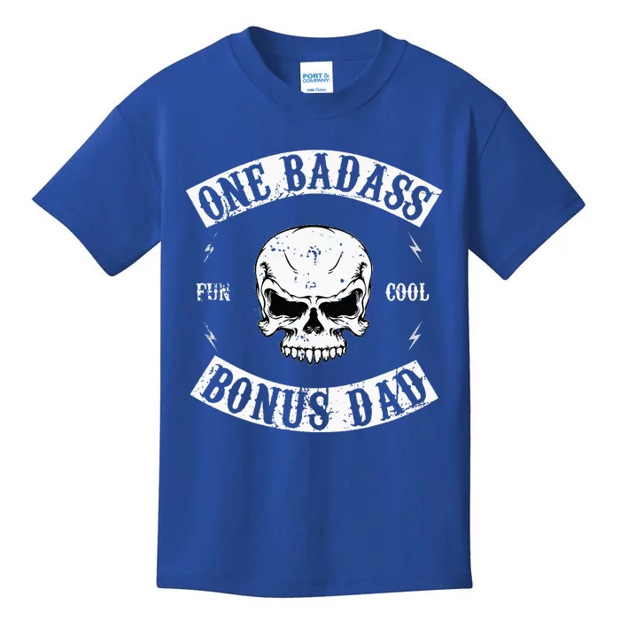 One Badass Bonus Step Dad Kids T-Shirt