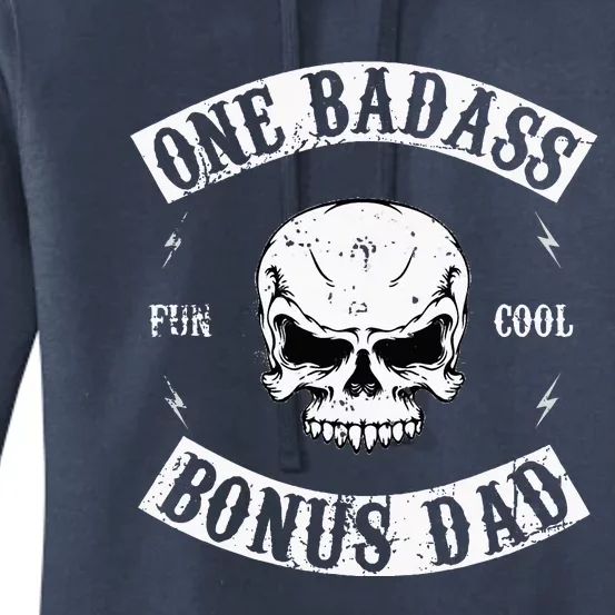 One Badass Bonus Step Dad Women's Pullover Hoodie