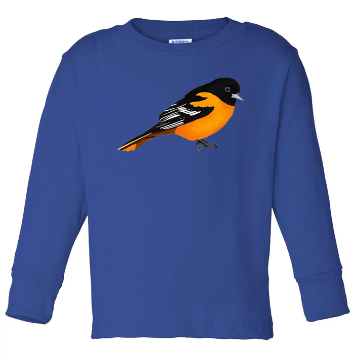 Oriole Bird Birdlover Birdwatcher Ornithologist Biologist Toddler Long Sleeve Shirt