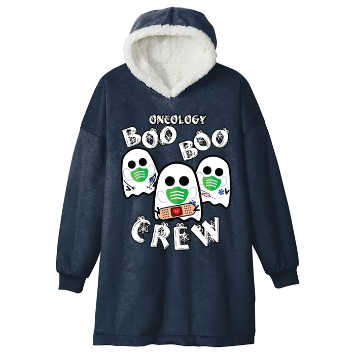 Oncology Boo Boo Crew Ghost Nurse Halloween Costume Nursing Hooded Wearable Blanket