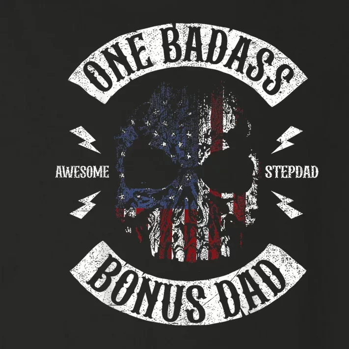 One Badass Bonus Stepdad Birthday Step Dad Fathers Day Gift Toddler Long Sleeve Shirt