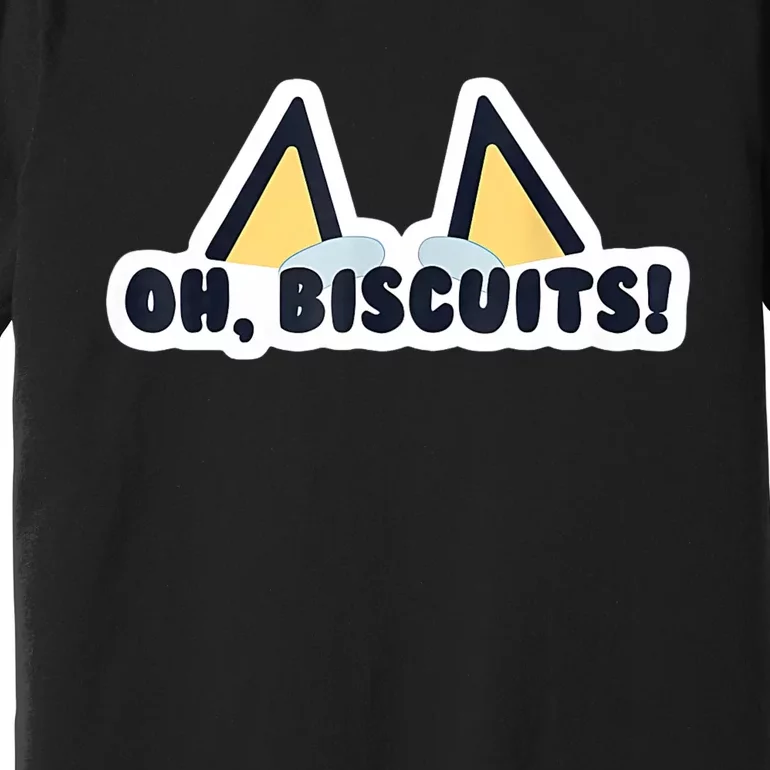 Oh Biscuits Blue Heeler Dog Dad Family Costume Premium T-Shirt