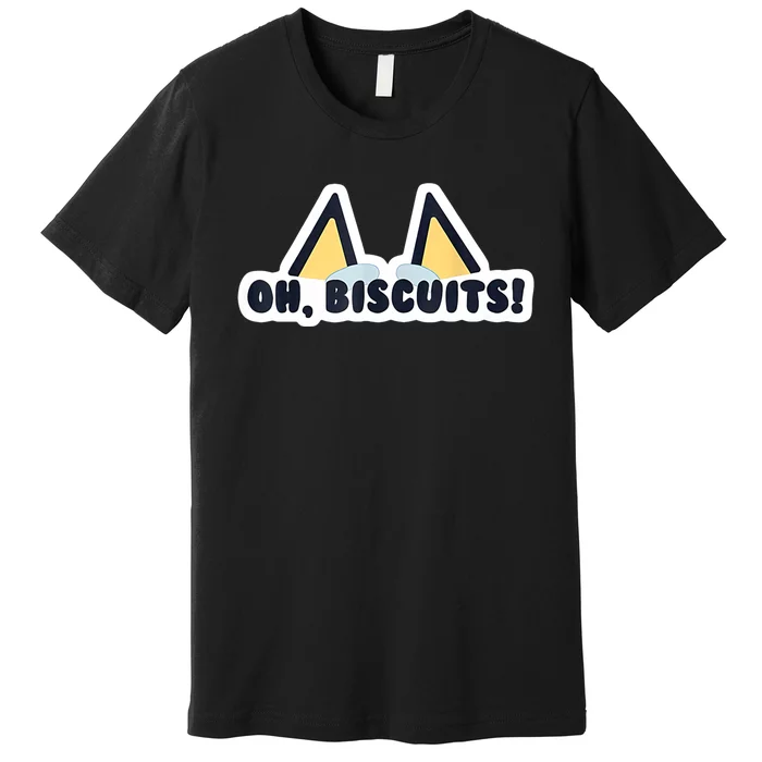 Oh Biscuits Blue Heeler Dog Dad Family Costume Premium T-Shirt