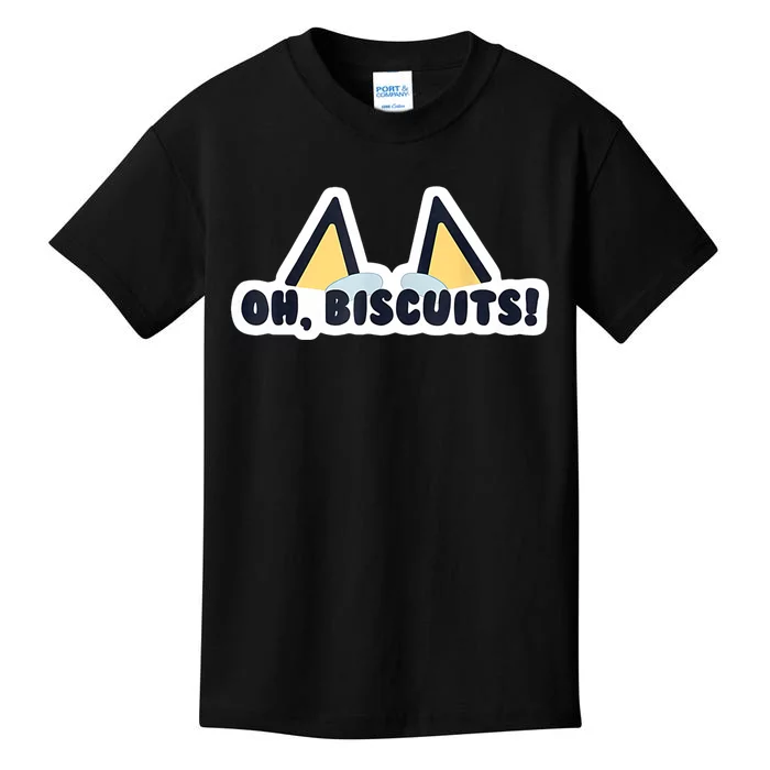 Oh Biscuits Blue Heeler Dog Dad Family Costume Kids T-Shirt