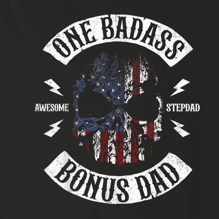 One Badass Bonus Stepdad Birthday Step Dad Fathers Day Gift Toddler Long Sleeve Shirt