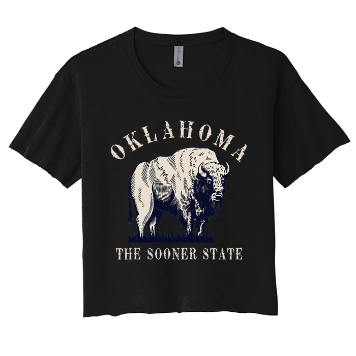 Oklahoma Bison Buffalo Women's Crop Top Tee