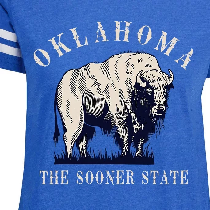 Oklahoma Bison Buffalo Enza Ladies Jersey Football T-Shirt