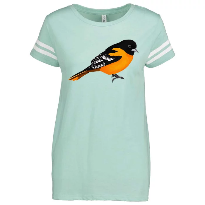 Oriole Bird Birdlover Birdwatcher Ornithologist Biologist Enza Ladies Jersey Football T-Shirt