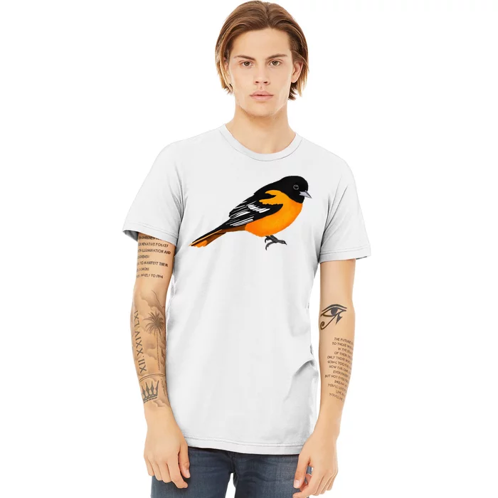 Oriole Bird Birdlover Birdwatcher Ornithologist Biologist Premium T-Shirt