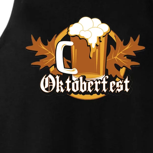 Oktoberfest Beer Celebration Logo Ladies Tri-Blend Wicking Tank