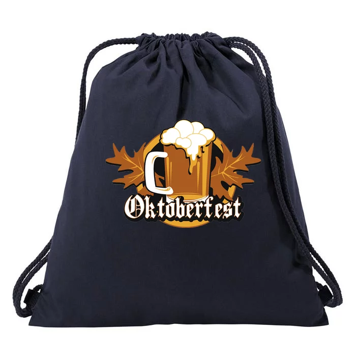 Oktoberfest Beer Celebration Logo Drawstring Bag