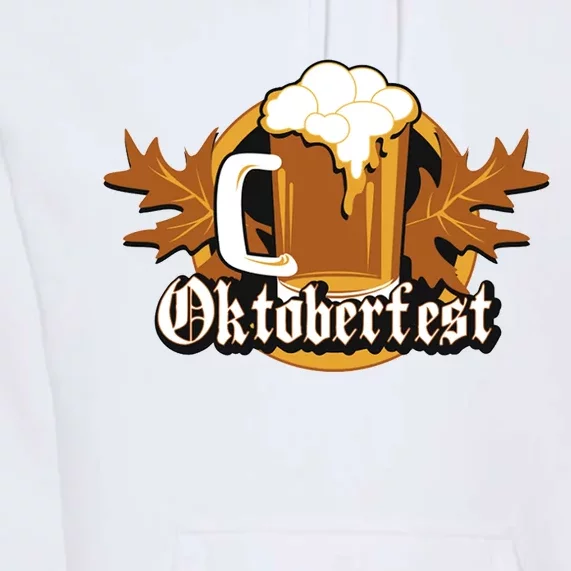 Oktoberfest Beer Celebration Logo Premium Hoodie