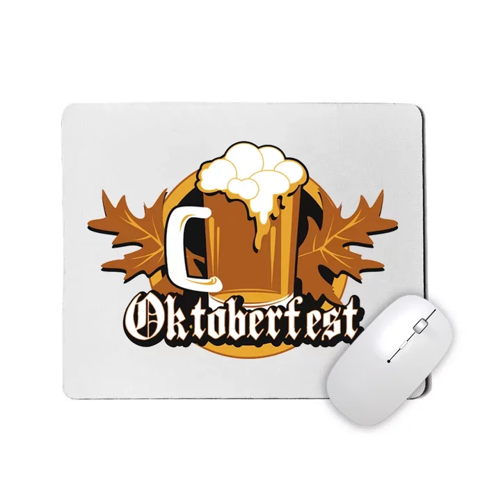 Oktoberfest Beer Celebration Logo Mousepad