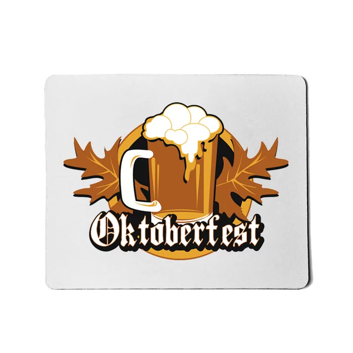 Oktoberfest Beer Celebration Logo Mousepad