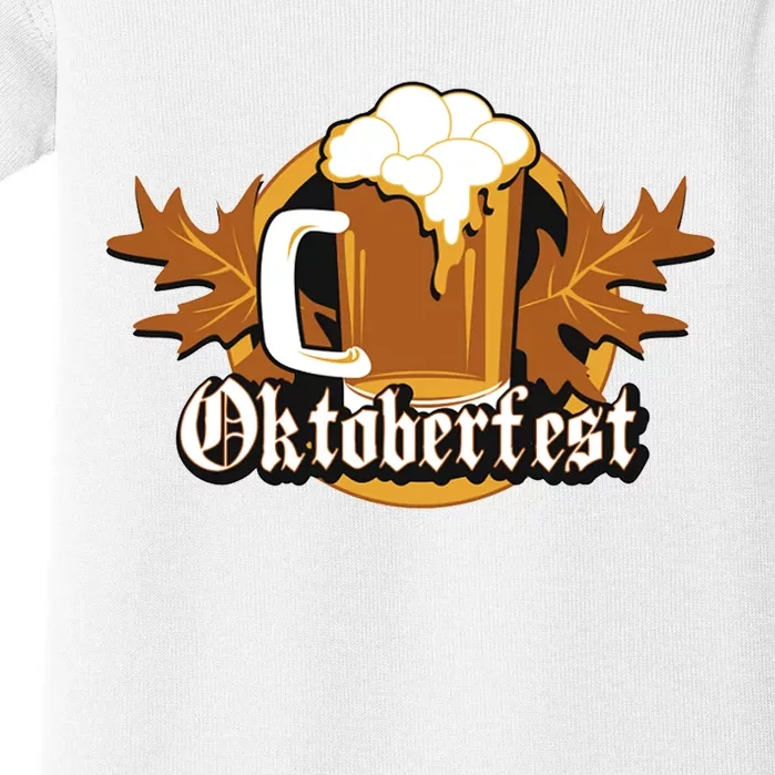 Oktoberfest Beer Celebration Logo Baby Bodysuit