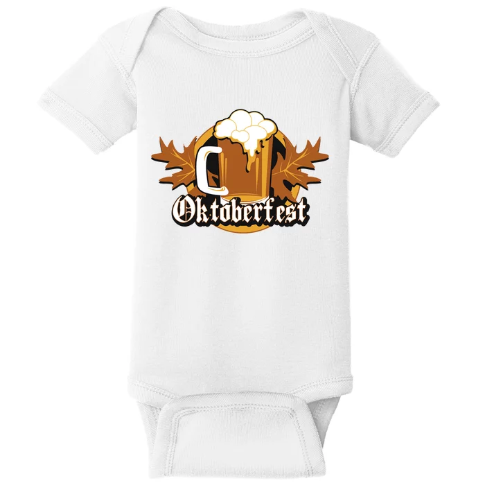 Oktoberfest Beer Celebration Logo Baby Bodysuit