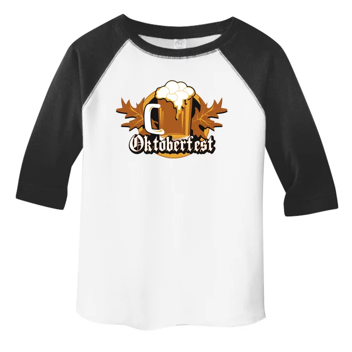 Oktoberfest Beer Celebration Logo Toddler Fine Jersey T-Shirt