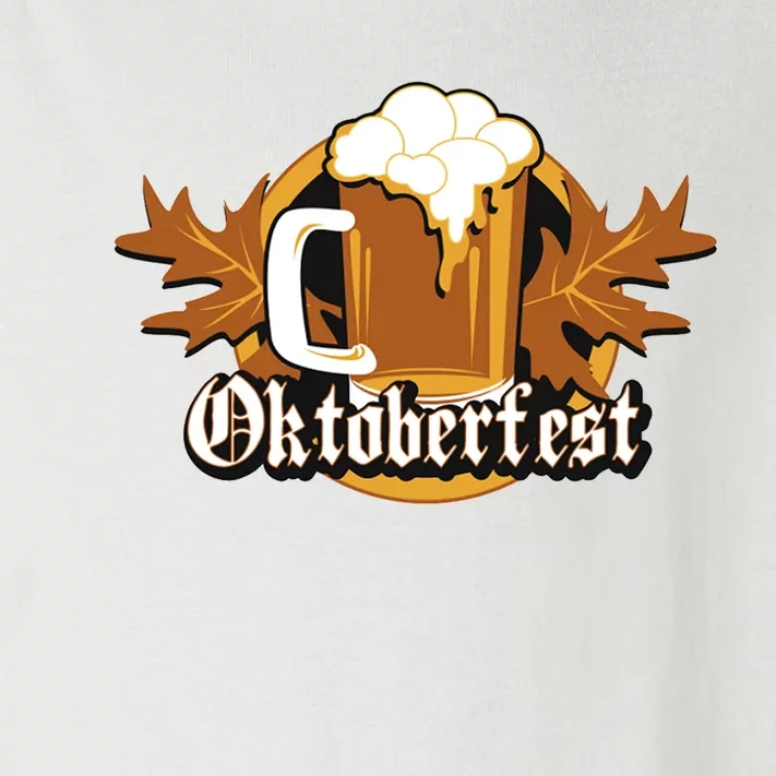 Oktoberfest Beer Celebration Logo Toddler Long Sleeve Shirt