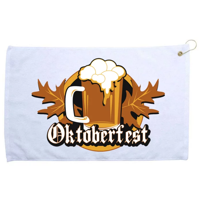 Oktoberfest Beer Celebration Logo Grommeted Golf Towel