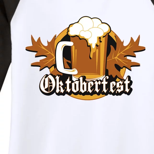 Oktoberfest Beer Celebration Logo Women's Tri-Blend 3/4-Sleeve Raglan Shirt