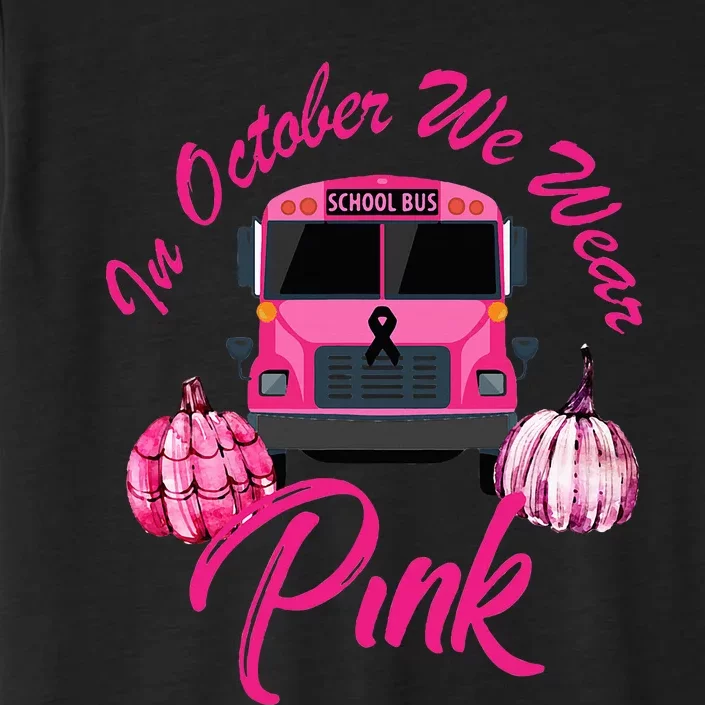 October Breast Cancer Awareness Pumpkin Halloween ChromaSoft Performance T-Shirt