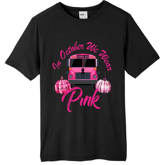 October Breast Cancer Awareness Pumpkin Halloween ChromaSoft Performance T-Shirt