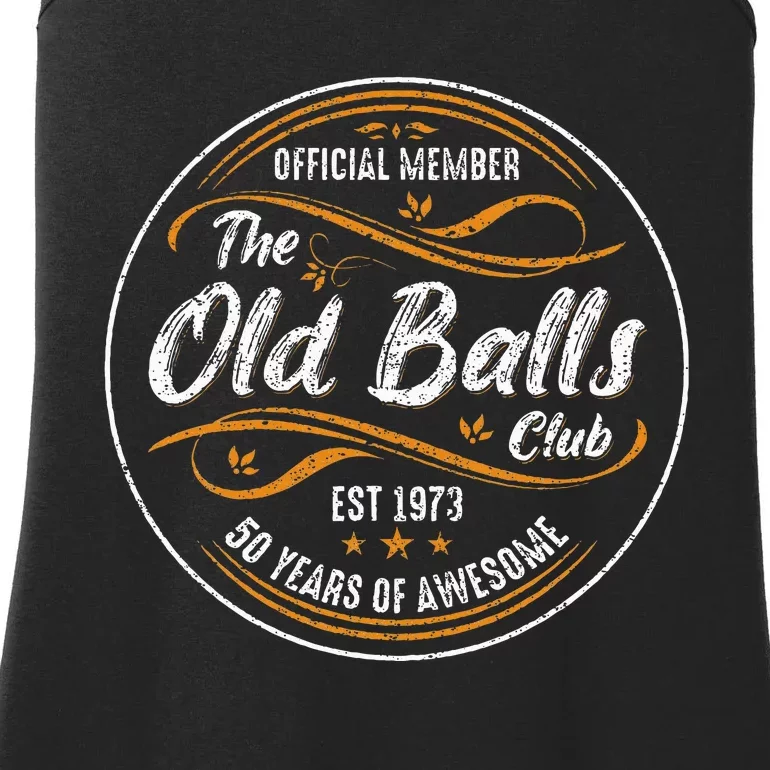 Old Balls Club 50th Birthday Funny 50 Years Ladies Essential Tank